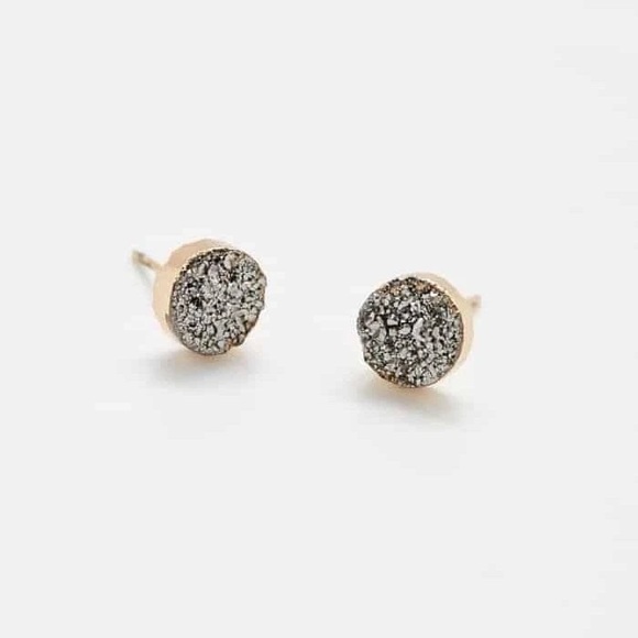 Brand New Druzy Stud Earrings by Admiral Row - Picture 2 of 4